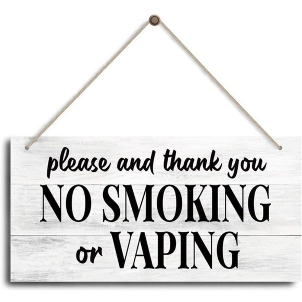 No Smoking or Vaping Sign NEW